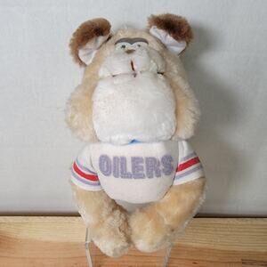 VINTAGE NFL Houston Oilers Bulldog Plush (1983)